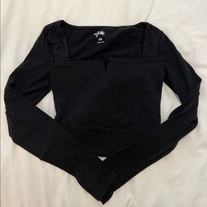 Vylette V neck long sleeve bodysuit
